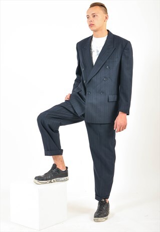 VINTAGE STRIPED FULL SUIT