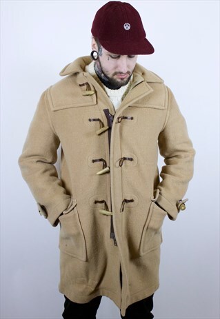 VINTAGE YUKON WOOL BLEND DUFFLE COAT
