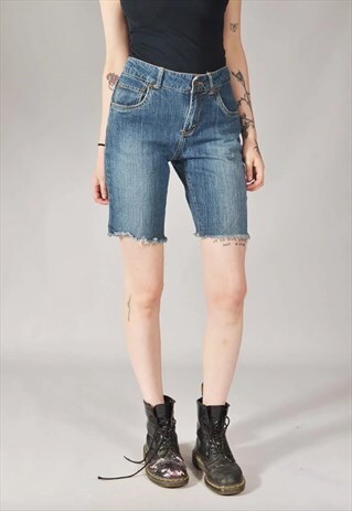 VINTAGE LEVI'S 517 DENIM SHORTS DARK BLUE
