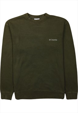 Vintage 90's Columbia Sweatshirt Heavyweight Crew Neck Green