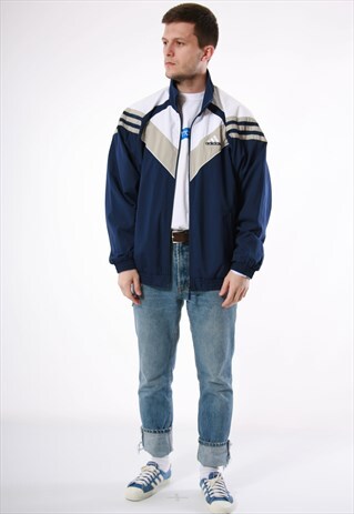 90S VINTAGE ADIDAS RARE OLDSCHOOL TRACK JACKET 13691