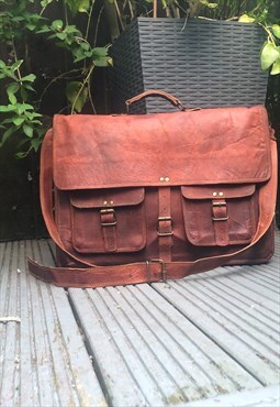 Vintage Leather Satchel Bag