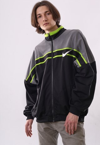 90'S VINTAGE MENS NIKE BIG LOGO TRACK TOP SUIT JACKET