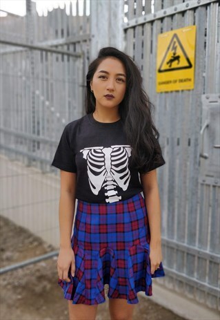 SKELETON GRUNGE GRAPHIC T-SHIRT