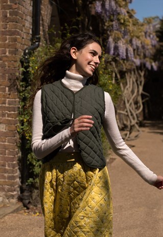 OLIVE GREEN - QUILTED - SAM GILET
