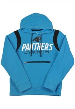 Vintage Panthers American Football Hoodie Sweatshirt Blue XS