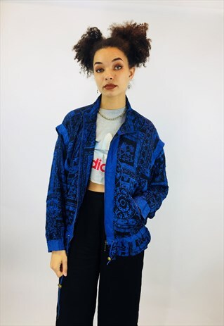 VINTAGE FESTIVAL 80S RAVE SILK SUMMER JACKET