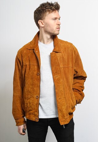 VINTAGE SUEDE BOMBER JACKET