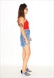 VINTAGE 00S CUTE CROCHET TOP IN RED