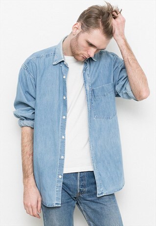 BLUE DENIM SHIRT