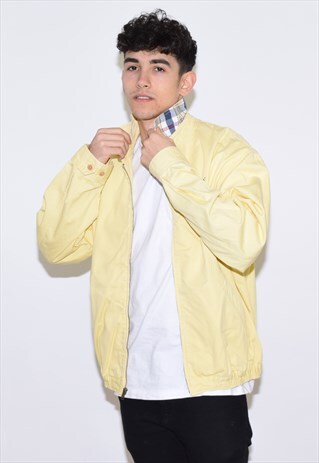 VINTAGE 90S YELLOW RALPH LAUREN HARRINGTON JACKET