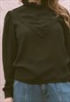 BLACK EMBROIDERED 80S GOTHIC REVIVAL BLOUSE