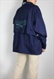 VINTAGE RARE REEBOK SHELL JACKET W STATEMENT LOGO BACK