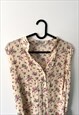 PASTEL YELLOW FLORAL MAXI BAGGY DAY TO DAY DRESS S