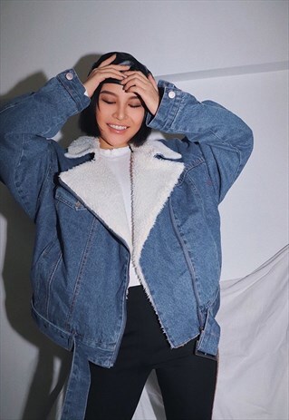 DENIM FURRY WINTER JACKET