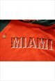 VINTAGE NCAA MIAMI HURRICANES ORANGE HOODIE MENS