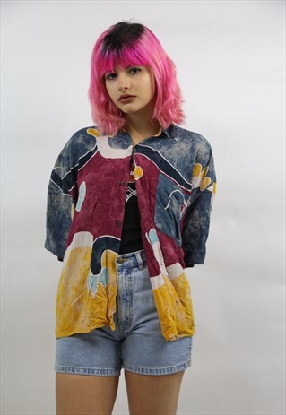 VINTAGE GORGEOUS 90'S COLOURFUL SHIRT