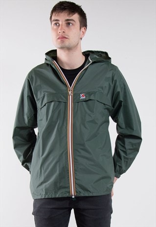 K-WAY GREEN CAGOULE JACKET