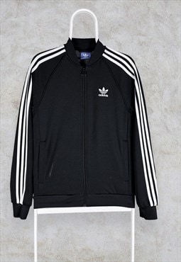 Adidas Originals Track Top Jacket Black Bomber Mens Small