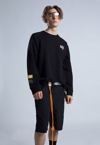 WATER REPELLENT NYLON SHORTS - BLACK / WHITE