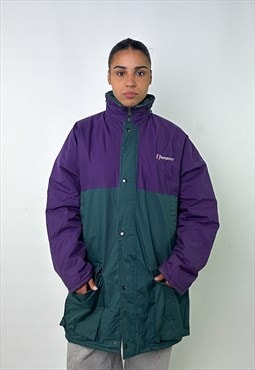 Green 90s Berghaus Padded Rain Puffer Jacket Coat
