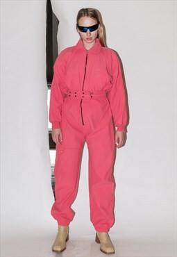 90's Vintage amazing tracksuit in salmon pink