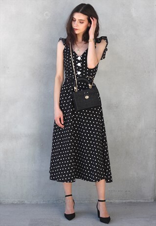 POLKA DOT VEST TOP & SKIRT CO-ORD TWIN SET