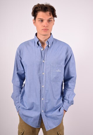 VINTAGE ARMANI JEANS SHIRT BLUE