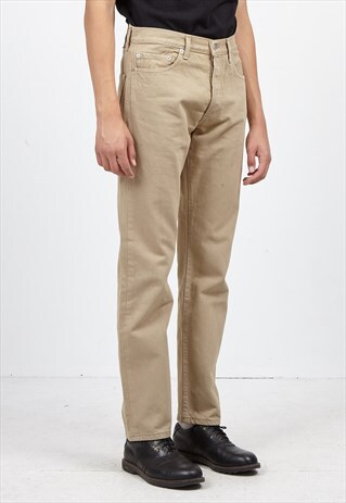 VINTAGE BROWN LEVI'S 501 FIT DENIM JEANS