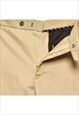 VINTAGE IZOD CREAM TAPERED TROUSERS - W36