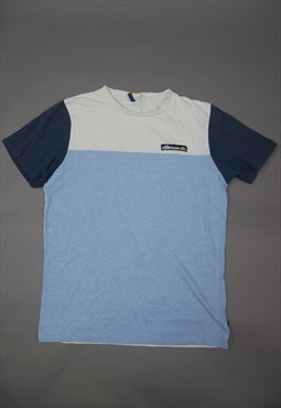 Vintage ellesse T Shirt in Blue with Logo