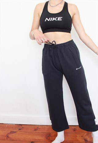 VINTAGE 90S CHAMPION HIGH WAISTED NAVY OVERSIZED JOGGERS