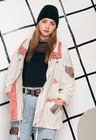 WINDBREAKER JACKET - 90S VINTAGE PASTEL COAT