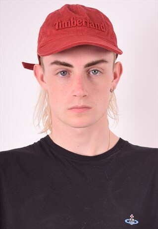 TIMBERLAND MENS VINTAGE CAP ONE SIZE RED 90S