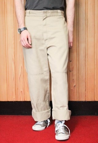 VINTAGE 1980S BEIGE DICKIES TROUSERS