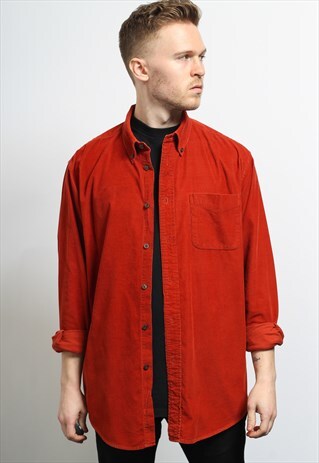 VINTAGE CORDUROY SHIRT RED