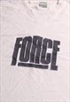VINTAGE  NIKE SWEATSHIRT HEAVYWEIGHT FORCE CREWNECK WHITE