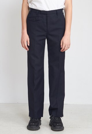 VINTAGE NAVY TROUSERS BOTTOMS