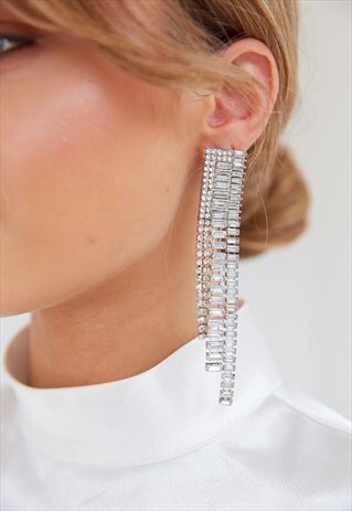 VIVI SILVER STATEMENT EARRINGS