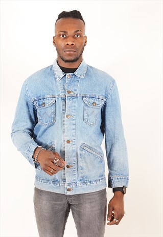 VINTAGE WRANGLER DENIM JACKET MID BLUE