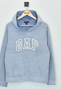 Vintage Gap Hooded Sweatshirt Blue XSmall