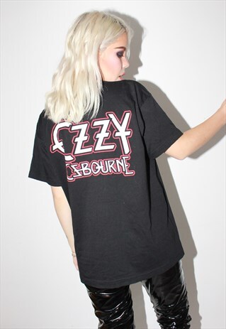 VINTAGE 90S BLACK OZZY OSBOURNE BAND T-SHIRT