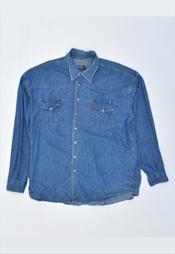 Bootcut 90's Denim Shirt Blue