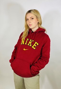 Vintage 90s Nike Embroidered Centre Swoosh Hoodie