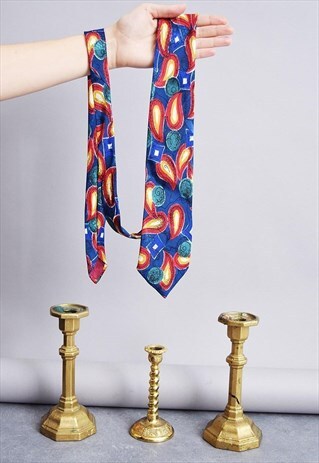 VINTAGE 90'S GOES 70'S MOD ABSTRACT ARTISTIC PATTERN TIE