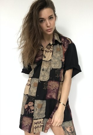 PATTERNED OVERSIZED RETRO VINTAGE UNISEX FESTIVAL SHIRT
