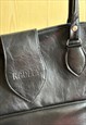 VINTAGE Y2K GRUNGE HANDBAG RAVE LONG LEATHER STYLE IN BLACK
