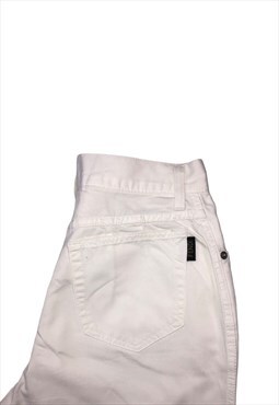 Vintage high waisted white Fendi mom Jeans