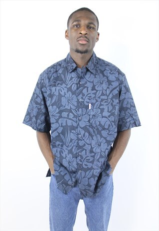 VINTAGE ABSTRACT 90'S PATTERNED SHIRT