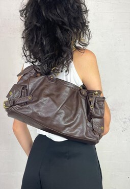Brown leather bag 
